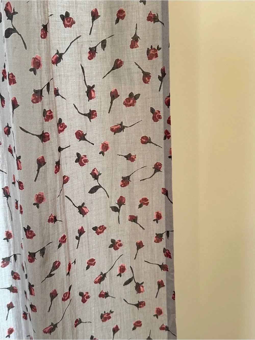 Urban Outfitters Rosebud Curtain Panels (2)
